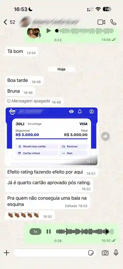 Relato de cliente sobre organizar os próximos passos do CPF